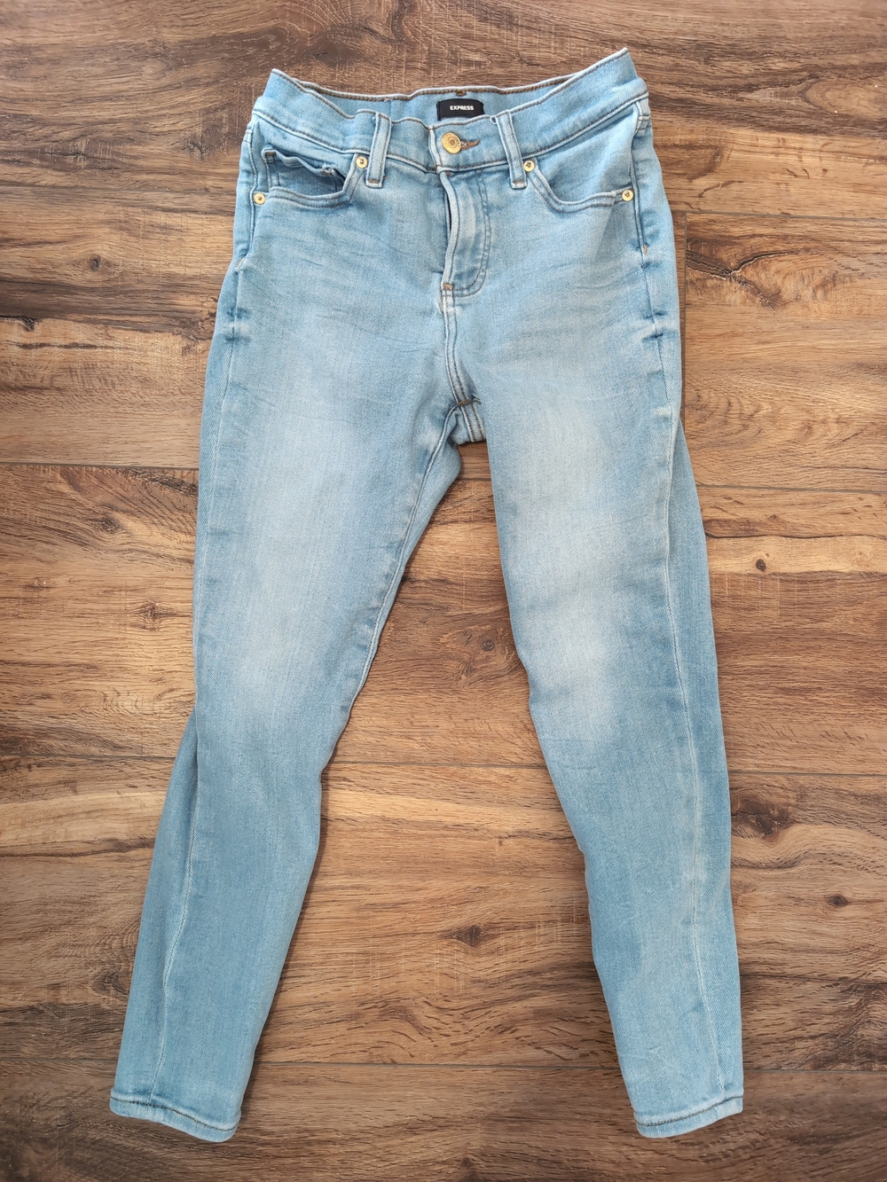 Express Light Blue Women's Skinny Jeans